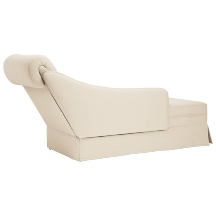 Schäslong med bolster och höger armstöd linne