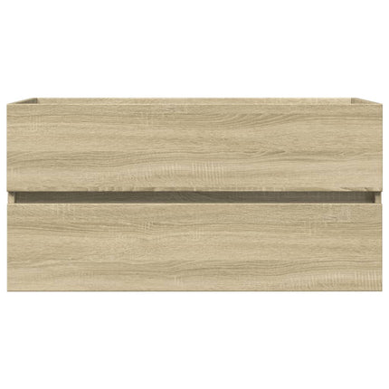 Tvättställsskåp sonoma-ek 90x38,5x45 cm spånskiva