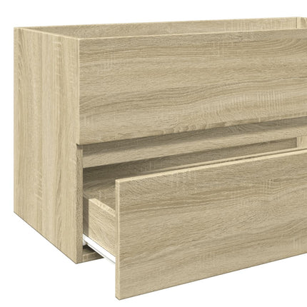 Tvättställsskåp sonoma-ek 90x38,5x45 cm spånskiva