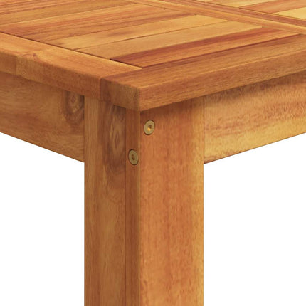 Bargrupp för trädgård 5 delar svart massiv akacia konstrottning
