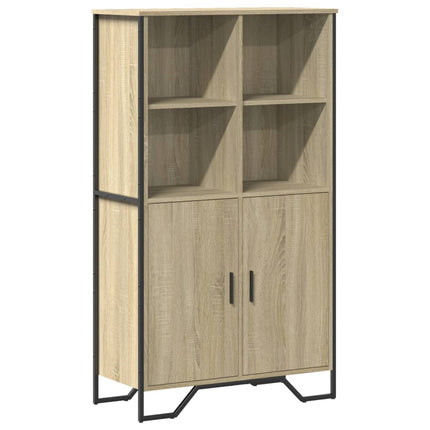 Högskåp sonoma-ek 79,5x35,5x137,5 cm konstruerat trä