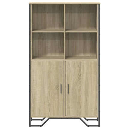 Högskåp sonoma-ek 79,5x35,5x137,5 cm konstruerat trä
