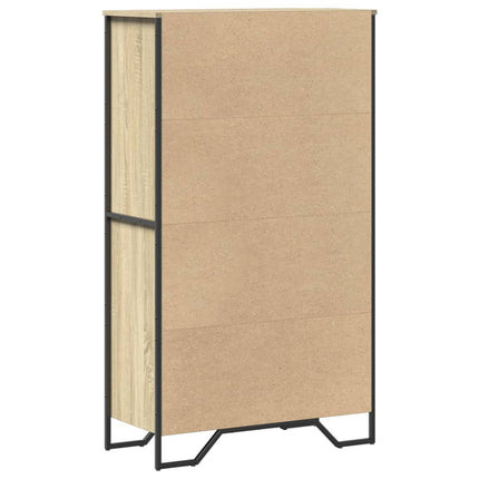 Högskåp sonoma-ek 79,5x35,5x137,5 cm konstruerat trä