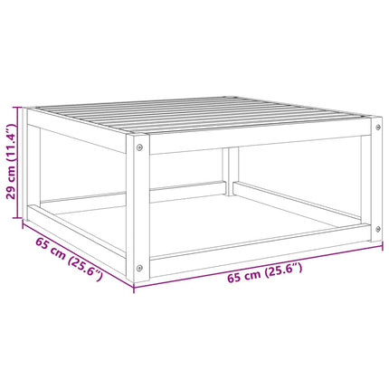Trädgårdsbord 65x65x29 cm massivt akaciaträ