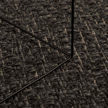 Matta ZIZUR antracit 200x290 cm jutelook inomhus och utomhus