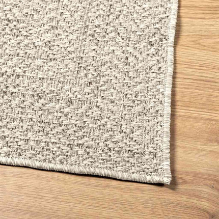 Matta ZIZUR gräddvit 80x200 cm jutelook inomhus och utomhus