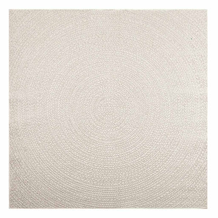 Matta ZIZUR gräddvit 200x200 cm jutelook inomhus och utomhus