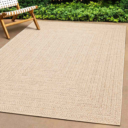 Matta ZIZUR beige 60x110 cm jutelook inomhus och utomhus