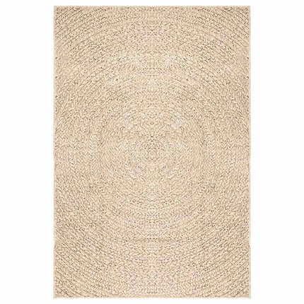 Matta ZIZUR beige 140x200 cm jutelook inomhus och utomhus