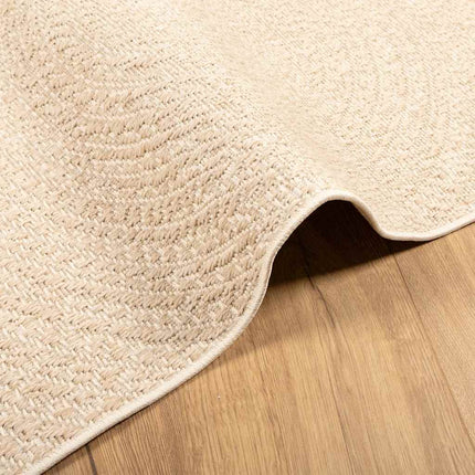 Matta ZIZUR beige 200x290 cm jutelook inomhus och utomhus