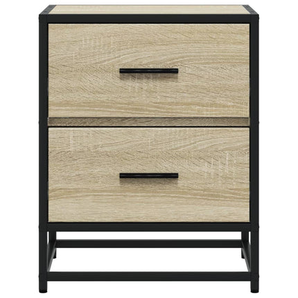 Sängbord sonoma-ek 40x31x50 cm konstruerat trä