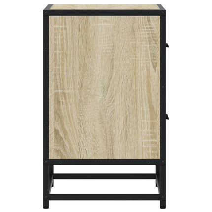 Sängbord sonoma-ek 40x31x50 cm konstruerat trä