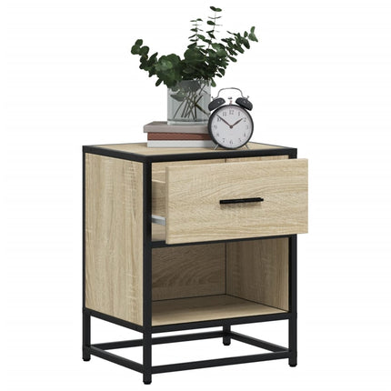 Sängbord sonoma-ek 40x31x50 cm konstruerat trä