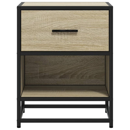 Sängbord 2 st sonoma-ek 40x31x50 cm konstruerat trä