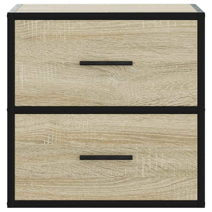 Väggmonterat sängbord sonoma-ek 40x31x39,5 cm
