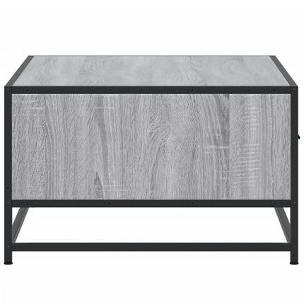 Soffbord grå sonoma 90x57x35 cm konstruerat trä och metall