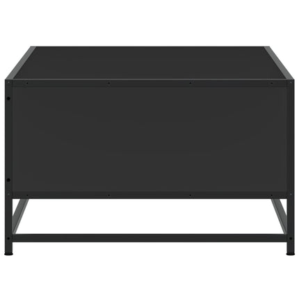 Soffbord svart 100x57x35 cm konstruerat trä och metall