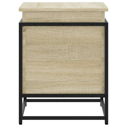 Förvaringslåda med lock sonoma-ek 60x40x51,5 cm konstruerat trä