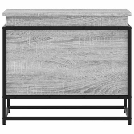 Förvaringslåda med lock grå sonoma 60x40x51,5cm konstruerat trä