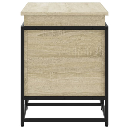 Förvaringslåda med lock sonoma-ek 100x40x51,5cm konstruerat trä