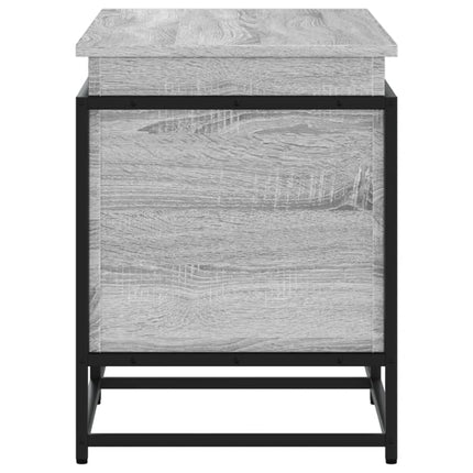 Förvaringslåda lock grå sonoma 100x40x51,5 cm konstruerat trä