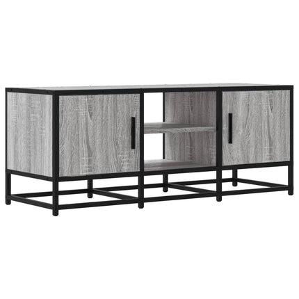 Tv-bänk grå sonoma 100x35x41 cm konstruerat trä och metall