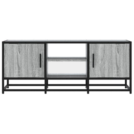 Tv-bänk grå sonoma 100x35x41 cm konstruerat trä och metall