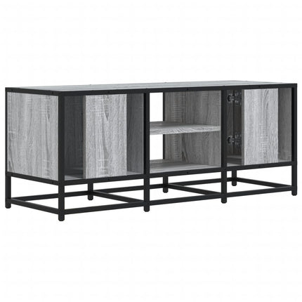 Tv-bänk grå sonoma 100x35x41 cm konstruerat trä och metall