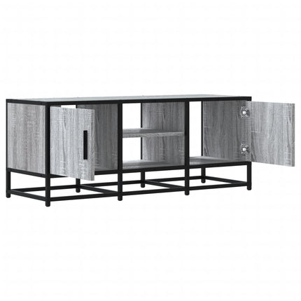 Tv-bänk grå sonoma 100x35x41 cm konstruerat trä och metall