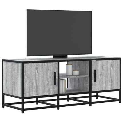 Tv-bänk grå sonoma 100x35x41 cm konstruerat trä och metall