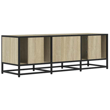 Tv-bänk sonoma-ek 120x35x41 cm konstruerat trä och metall