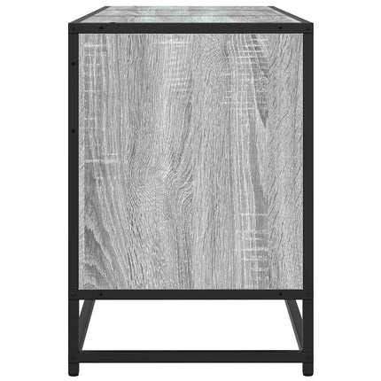 Tv-bänk grå sonoma 150x35x41 cm konstruerat trä och metall