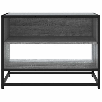Tv-bänk grå sonoma 61x40x46 cm konstruerat trä och metall