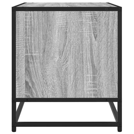 Tv-bänk grå sonoma 61x40x46 cm konstruerat trä och metall