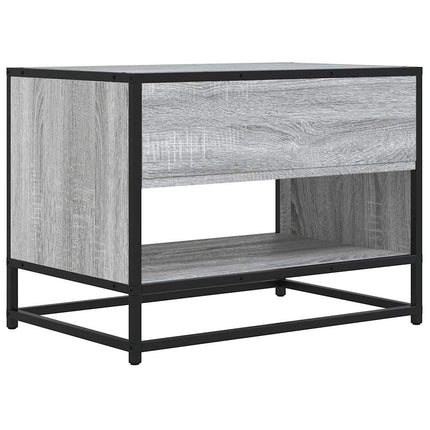 Tv-bänk grå sonoma 61x40x46 cm konstruerat trä och metall