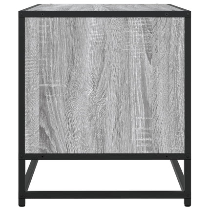 Tv-bänk grå sonoma 91x40x46 cm konstruerat trä och metall