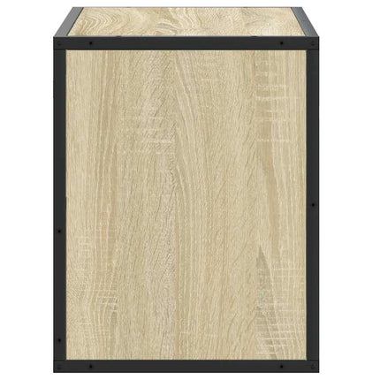 Tv-bänk sonoma-ek 60x31x39,5 cm konstruerat trä och metall