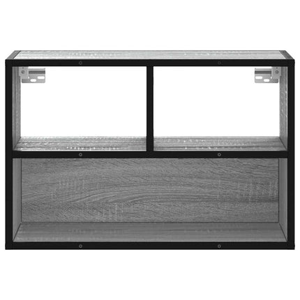 Tv-bänk grå sonoma 60x31x39,5 cm konstruerat trä och metall
