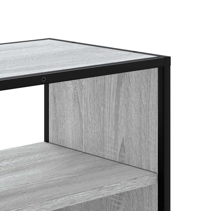 Tv-bänk grå sonoma 60x31x39,5 cm konstruerat trä och metall