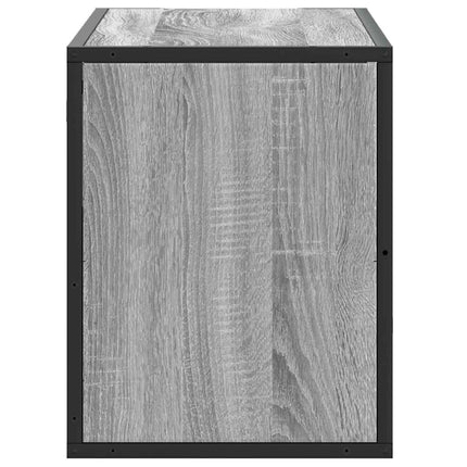 Tv-bänk grå sonoma 80x31x39,5 cm konstruerat trä och metall