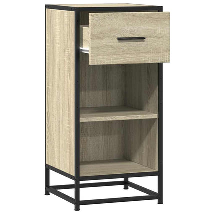 Skåp sonoma-ek 35,5x35x76 cm konstruerat trä och metall