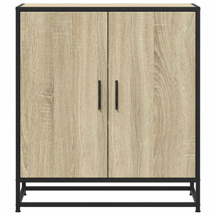 Skänk sonoma-ek 68x35x76 cm konstruerat trä och metall