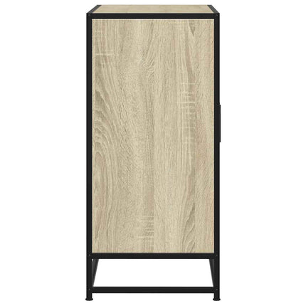 Skänk sonoma-ek 68x35x76 cm konstruerat trä och metall