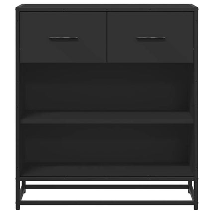 Skänk svart 68x35x76 cm konstruerat trä