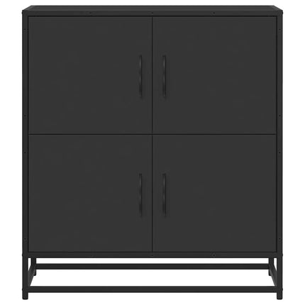 Skänk svart 68x35x76 cm konstruerat trä