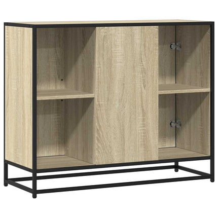 Skänk sonoma-ek 92x35x76 cm konstruerat trä