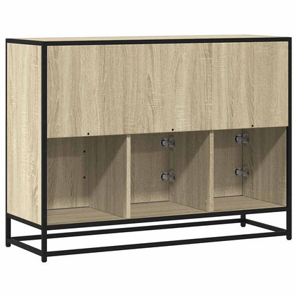 Skänk sonoma-ek 100x35x76 cm konstruerat trä