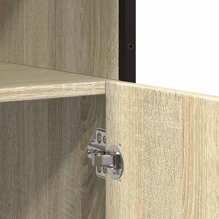 Skänk sonoma-ek 100x35x76 cm konstruerat trä