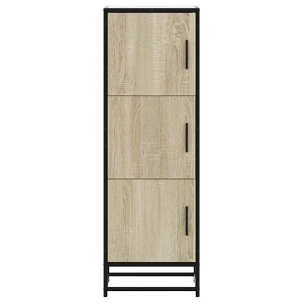 Högskåp sonoma-ek 35,5x35x106,5 cm konstruerat trä och metall