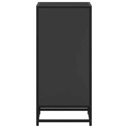 Bokhylla svart 40x35x76 cm konstruerat trä